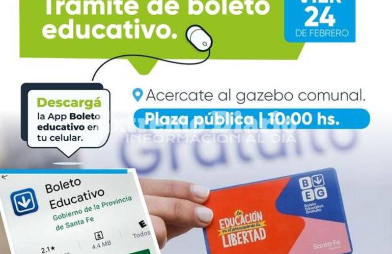 Imagen de Trámite para el Boleto Educativo Gratuito en Fighiera