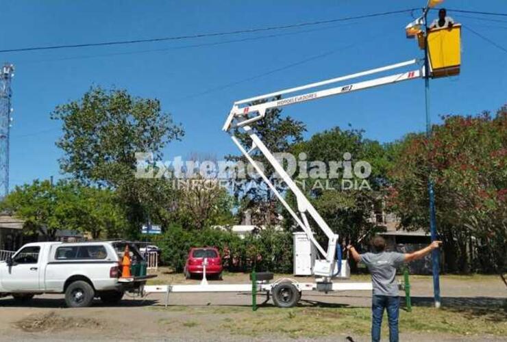 Imagen de Comenzó la instalación del tendido de fibra óptica para optimizar el sistema de monitoreo municipal