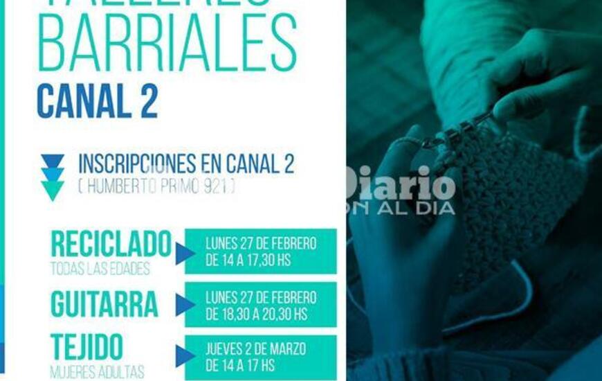 Imagen de Abren las inscripciones a los talleres culturales en Canal 2
