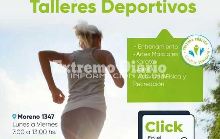 Imagen de Fighiera: Cierre de inscripci&oacute;n a los talleres culturales y deportivos