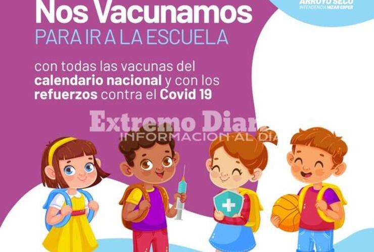 Imagen de Arroyo Seco: Nos vacunamos para ir a la Escuela