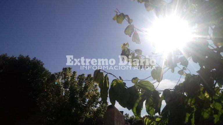 Imagen de Viernes con cielo despejado, sol a pleno y altas temperaturas