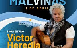 Imagen de Vigilia de Malvinas: V&iacute;ctor Heredia se presentar&aacute; el 1&deg; de abril