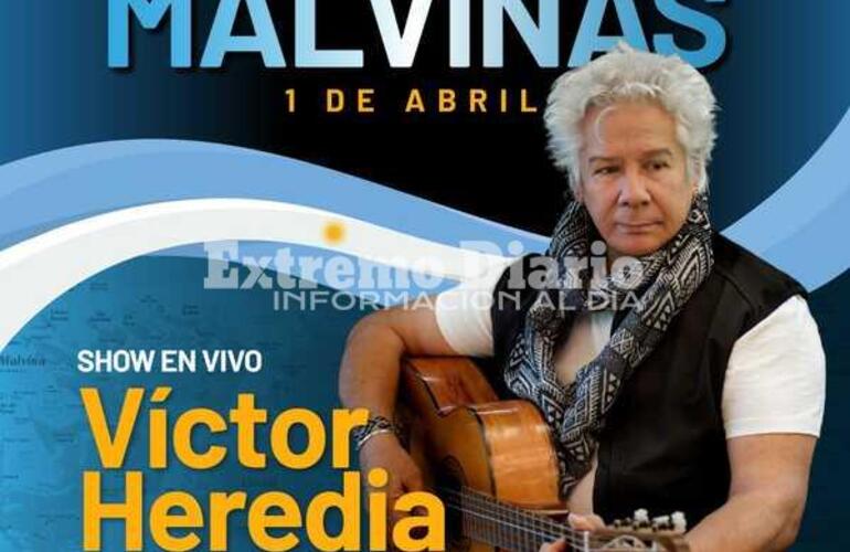 Imagen de Vigilia de Malvinas: V&iacute;ctor Heredia se presentar&aacute; el 1&deg; de abril