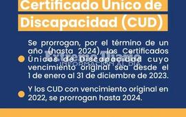 Imagen de Nueva pr&oacute;rroga del Certificado &Uacute;nico de Discapacidad