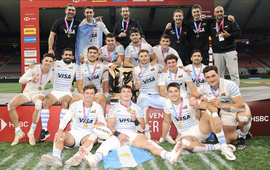 Imagen de Los Pumas 7 de Argentina, son 'Campeones' en Canad&aacute;.