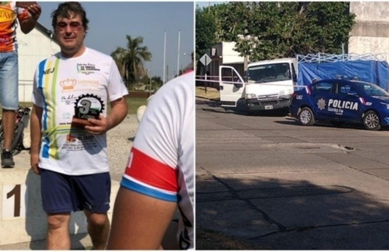 La v&iacute;ctima y la escena del crimen. (AIC - Facebook)