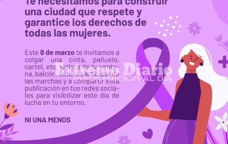 Imagen de 8M: Iniciativa de la Municipalidad de Arroyo Seco para acompa&ntilde;ar la lucha de las mujeres