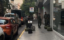 Este martes por la tarde-noche arribaron los primeros 200 gendarmes procedentes de C&oacute;rdoba. (Rosario3)