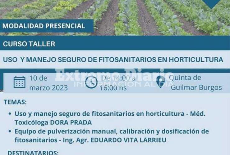 Imagen de Alvear: Curso sobre el uso seguro de fitosanitarios en horticultura