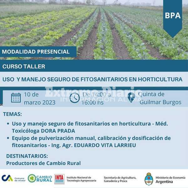 Imagen de Alvear: Curso sobre el uso seguro de fitosanitarios en horticultura