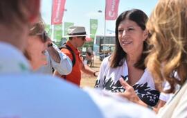 Imagen de Clara Garc&iacute;a en expoagro: "la fuerza de Santa Fe est&aacute; en el campo"