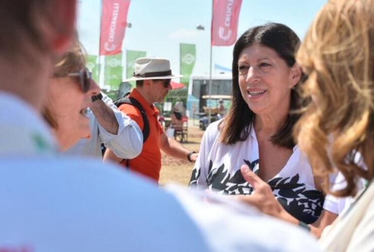 Imagen de Clara García en expoagro: "la fuerza de Santa Fe está en el campo"