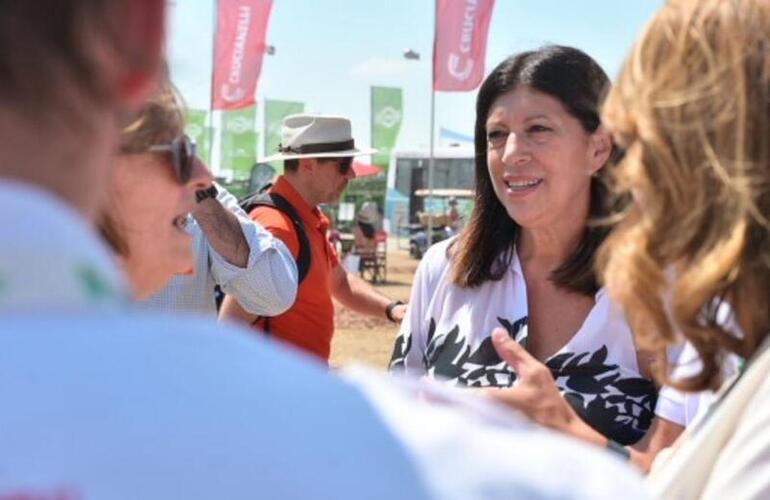 Imagen de Clara García en expoagro: "la fuerza de Santa Fe está en el campo"