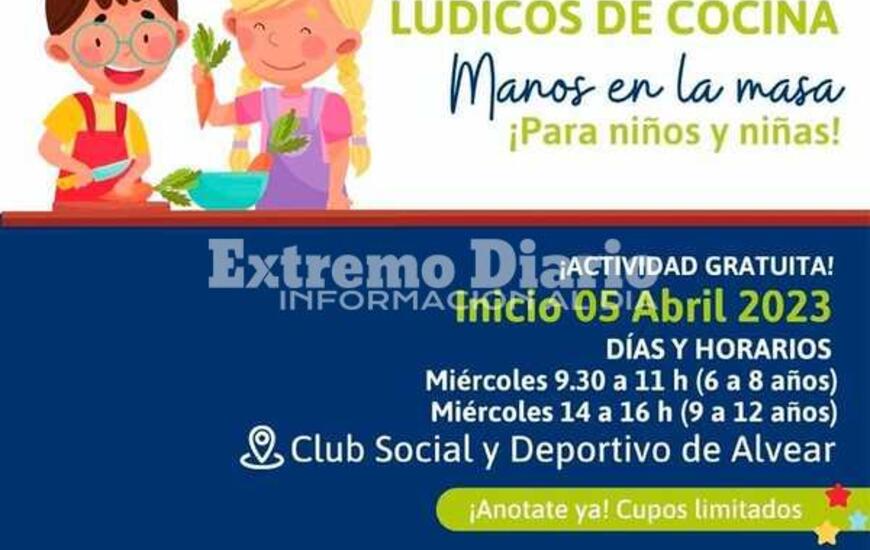 Imagen de Talleres de cocina para ni&ntilde;os y ni&ntilde;as en Alvear