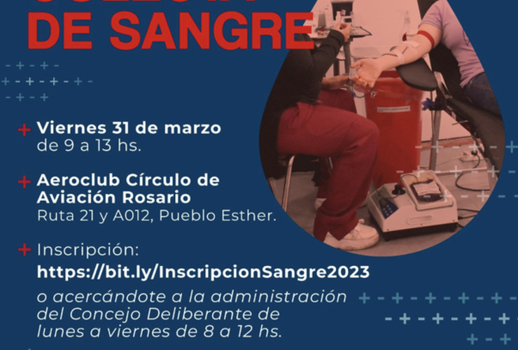 Imagen de 1ª jornada de Donación de Sangre en Pueblo Esther.