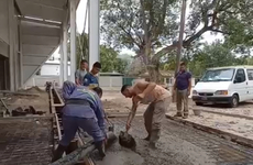 Imagen de TecnoLagos: obras de hormigoneo en el Polo Educativo.