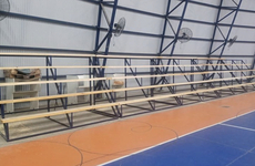 Imagen de Nueva tribuna en el gimnasio cubierto de Central Argentino.