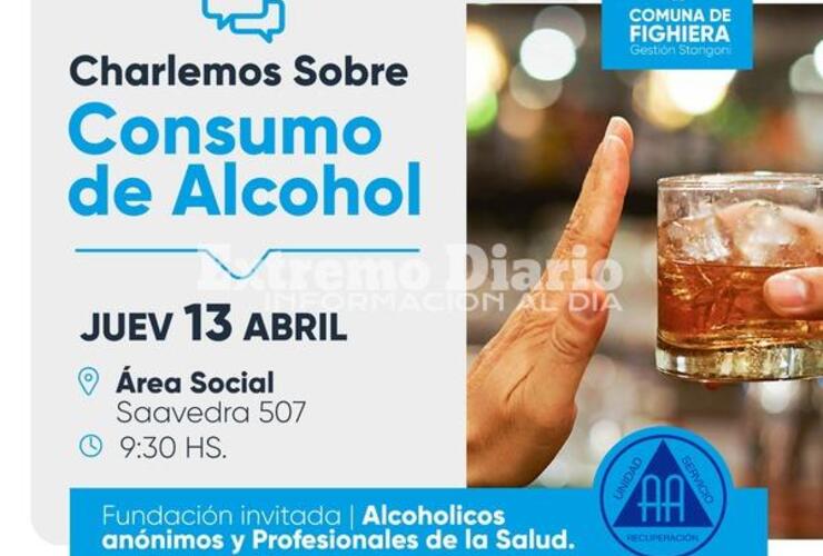 Imagen de Charla abierta sobre consumo de alcohol en Fighiera