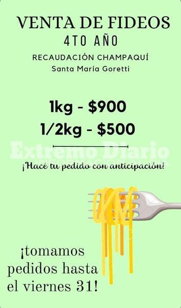 Imagen de Alumnos del Goretti venden fideos para viajar al Champaqu&iacute;