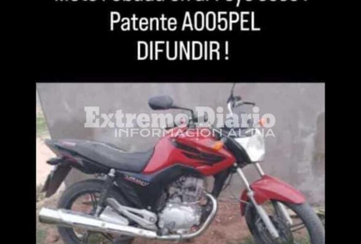 Imagen de Le robaron la moto y las c&aacute;maras no funcionan: �Ninguno se quiere hacer cargo�