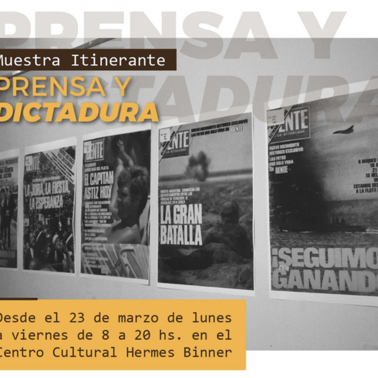 Imagen de Se inauguró muestra itinerante 'Prensa y Dictadura' en Pueblo Esther.