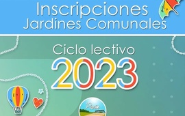 Imagen de Pav&oacute;n: Inscripci&oacute;n Ciclo Lectivo 2023 Jardines Comunales