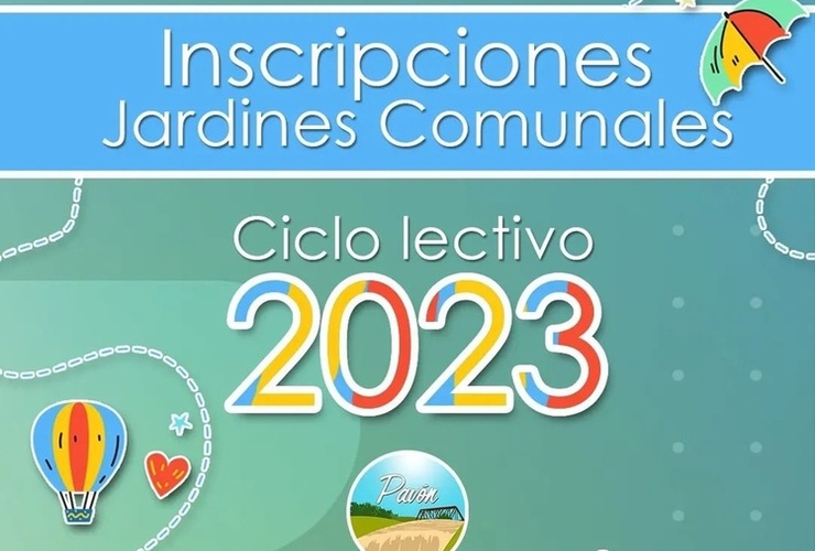 Imagen de Pavón: Inscripción Ciclo Lectivo 2023 Jardines Comunales