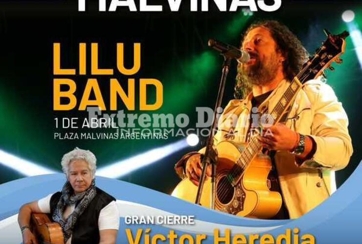 Imagen de Vigilia de Malvinas: Lilu Band será parte del Festival Cultural