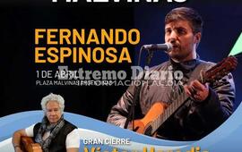 Imagen de Vigilia de Malvinas: Fernando Espinosa ser&aacute; parte del Festival Cultural