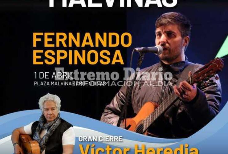 Imagen de Vigilia de Malvinas: Fernando Espinosa será parte del Festival Cultural