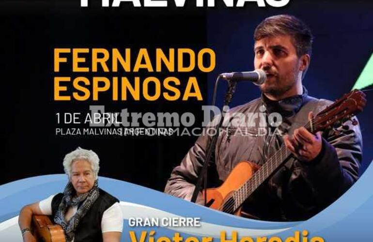 Imagen de Vigilia de Malvinas: Fernando Espinosa será parte del Festival Cultural