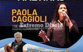 Imagen de Vigilia de Malvinas: Paola Caggioli ser&aacute; parte del Festival Cultural