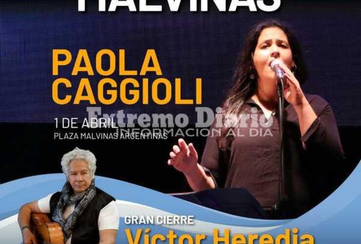 Imagen de Vigilia de Malvinas: Paola Caggioli será parte del Festival Cultural