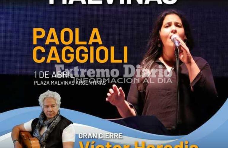 Imagen de Vigilia de Malvinas: Paola Caggioli ser&aacute; parte del Festival Cultural