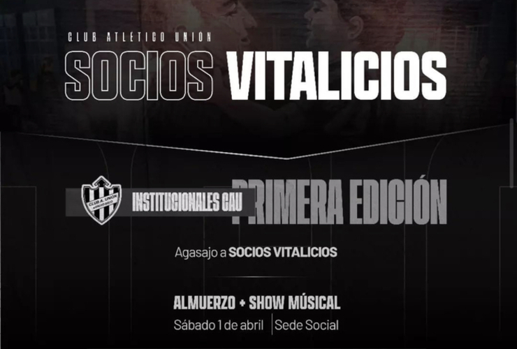 Imagen de Unión brindará un agasajo a sus 'Socios Vitalicios'.