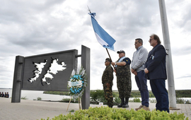 Imagen de Acto conmemorativo por el D&iacute;a de Veteranos y Ca&iacute;dos de Malvinas en Pueblo Esther.