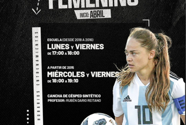 Imagen de F&uacute;tbol femenino en Uni&oacute;n.