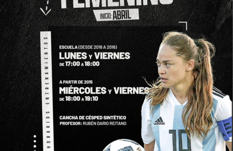 Imagen de F&uacute;tbol femenino en Uni&oacute;n.