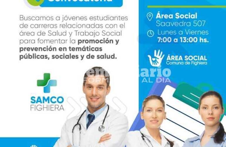 Imagen de Convocatoria de futuros profesionales para tareas de promoción y prevención