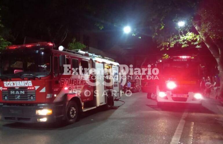 Imagen de Se prendió fuego el depósito de un laboratorio