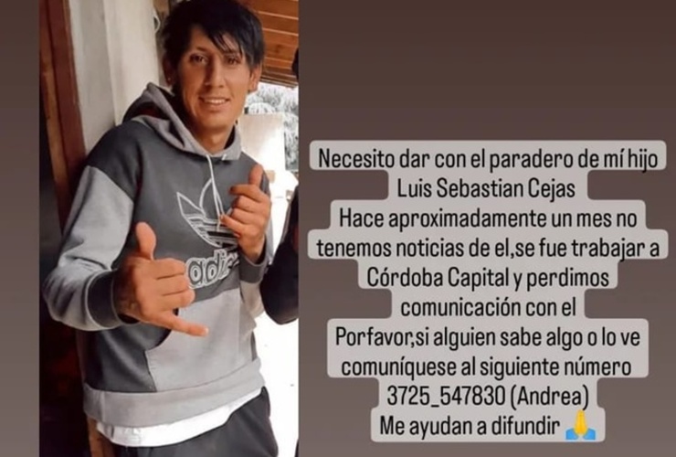 El muchacho tiene 25 a&ntilde;os.