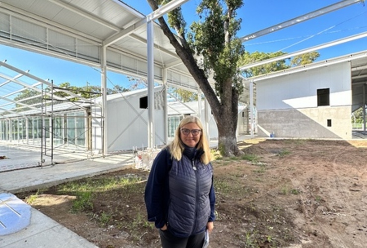 Imagen de TecnoLagos: La obra está en etapa de finalización, según la arquitecta Mariela Ramachotti.