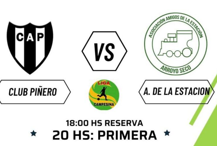 Imagen de Amigos de la Estaci&oacute;n enfrenta de visitante a Pi&ntilde;eiro por la fecha 5 de la Liga Campesina