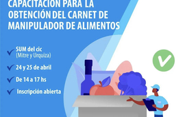 Imagen de Nueva Capacitaci&oacute;n para obtener el carnet de manipulador de alimentos.