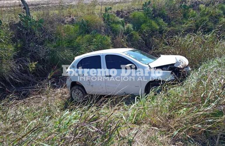 As&iacute; qued&oacute; el coche tras el accidente.