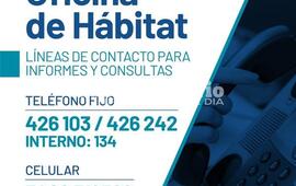Imagen de Oficina de H&aacute;bitat: L&iacute;neas de  contacto para informes y consultas