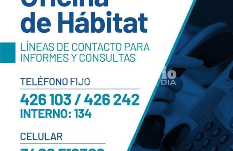 Imagen de Oficina de H&aacute;bitat: L&iacute;neas de  contacto para informes y consultas