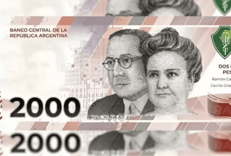 Así será el billete de $2000 pesos.