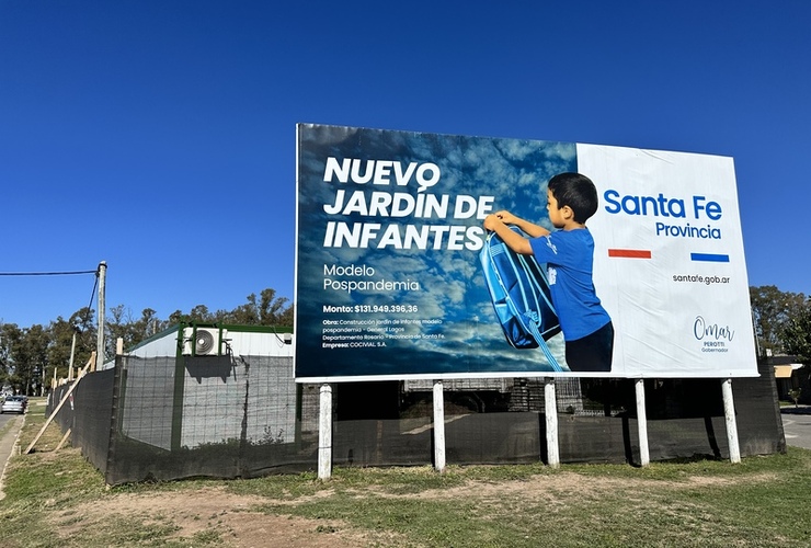 Imagen de Continúa avanzando la obra del nuevo Jardín de Infantes 'pospandemia'.